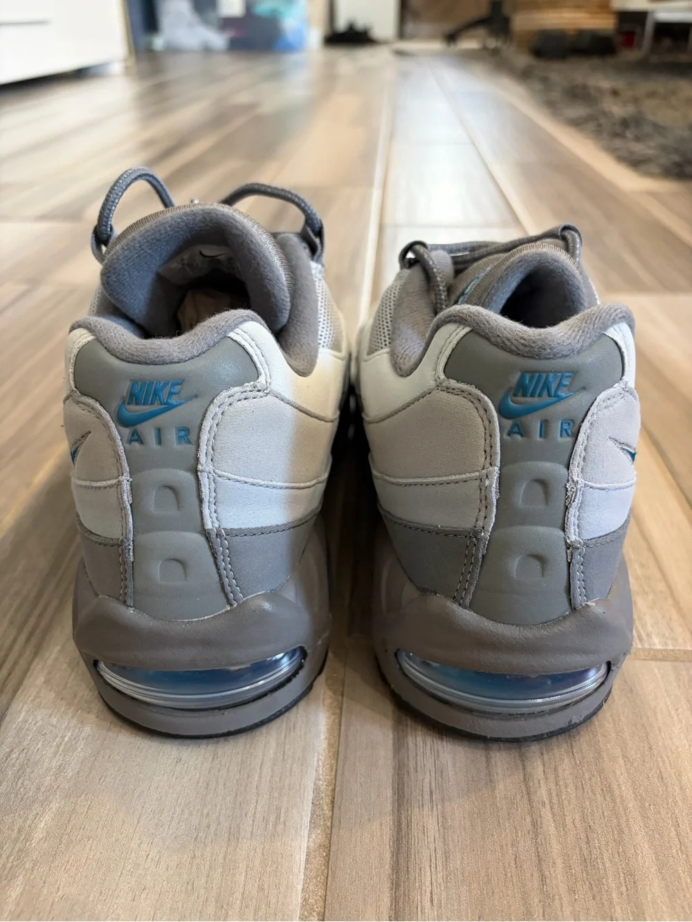 Men's Nike Air Max 95 OG Big Bubble Shoes - Smoke Grey Blue IH4457-003